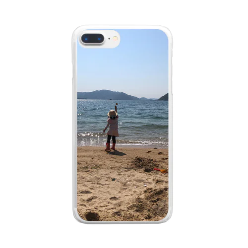 海と少女 Clear Smartphone Case