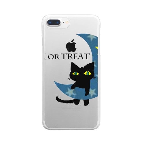 黒猫 Clear Smartphone Case