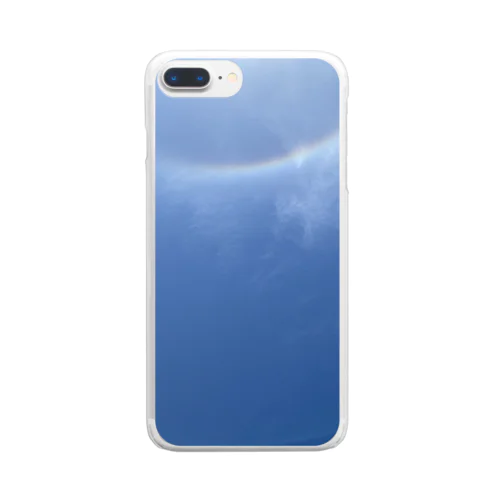 キラキラ虹いろの空 Clear Smartphone Case