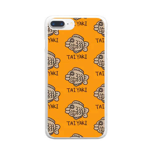 たくさんのたい焼き TAIYAKI ver. Clear Smartphone Case