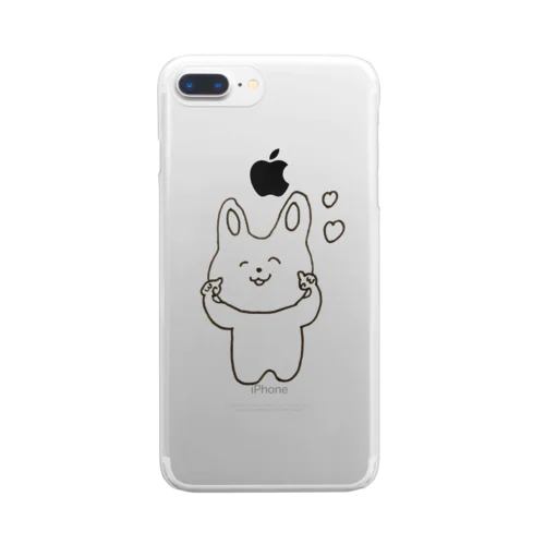 うさぎのぷぅちゃん🐰 Clear Smartphone Case