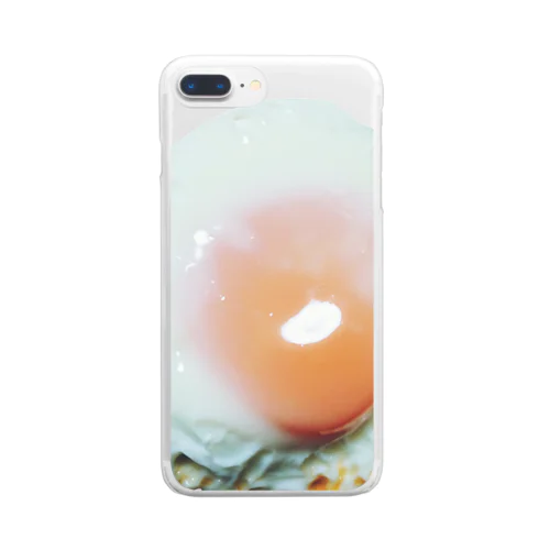 目玉焼き Clear Smartphone Case