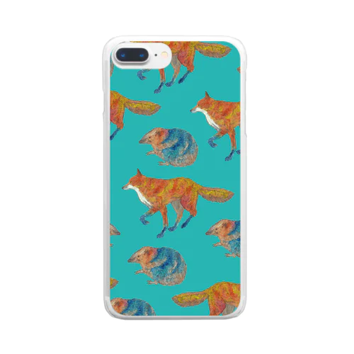 Fox and Hedgehog Clear Smartphone Case