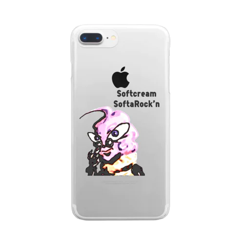 ソフトクリーム☆ソフタロくん Clear Smartphone Case