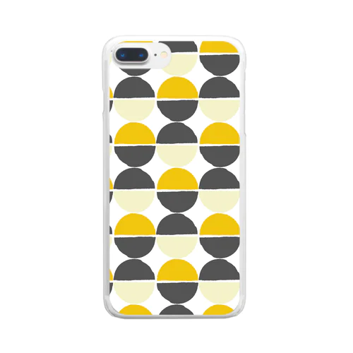 ビビッドサークル~yellow ver. Clear Smartphone Case