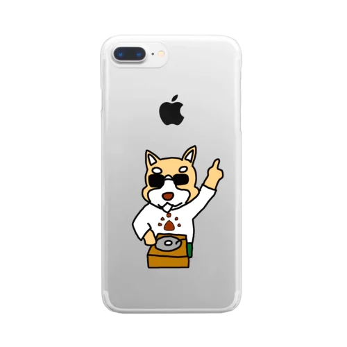 dj柴犬グッズ Clear Smartphone Case