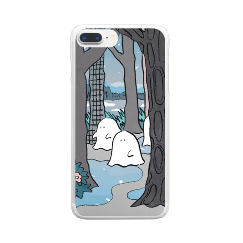 森のオバケちゃん(よる) Clear Smartphone Case