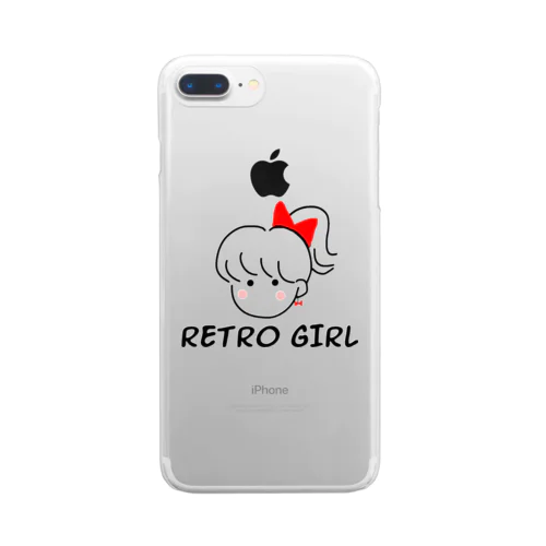 レトロガール Clear Smartphone Case