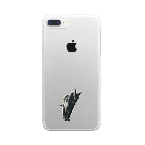 リアル黒猫1 Clear Smartphone Case