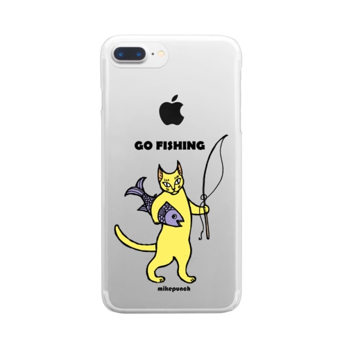 GO FISHING カラー Clear Smartphone Case