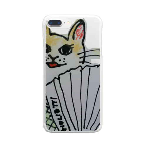 tamakoアコーディオンねこ Clear Smartphone Case