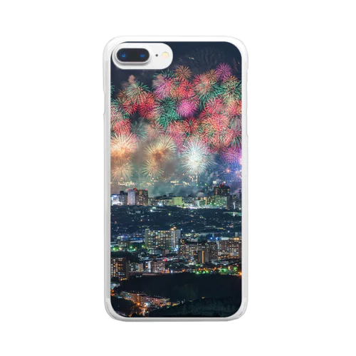 花火メイン Clear Smartphone Case