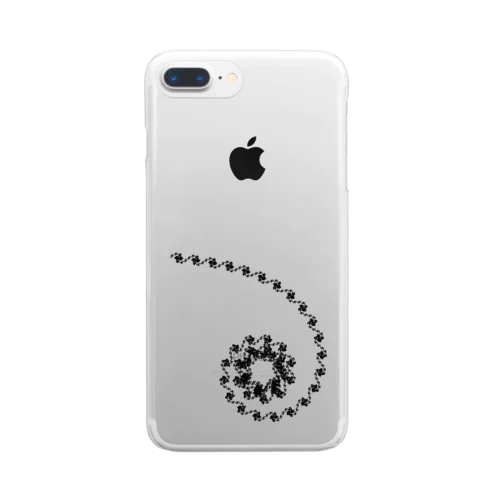 Fractal Curlicue Clear Smartphone Case