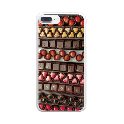 チョコレート Clear Smartphone Case