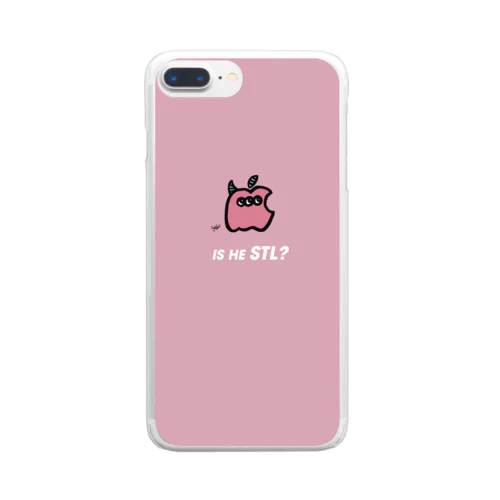 リンゴ型サリーくんケース(yello) Clear Smartphone Case