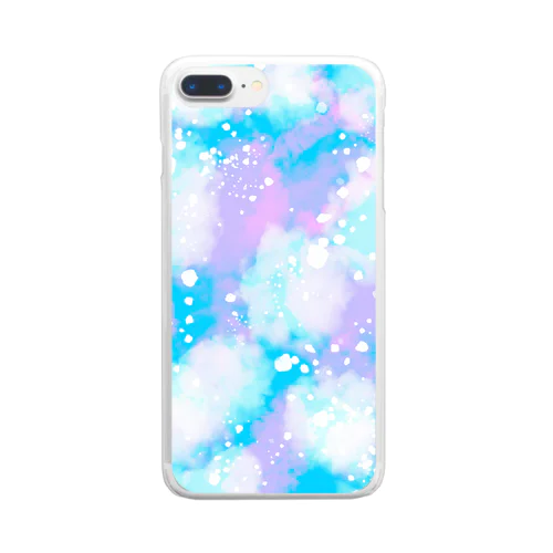 水玉もどき Clear Smartphone Case