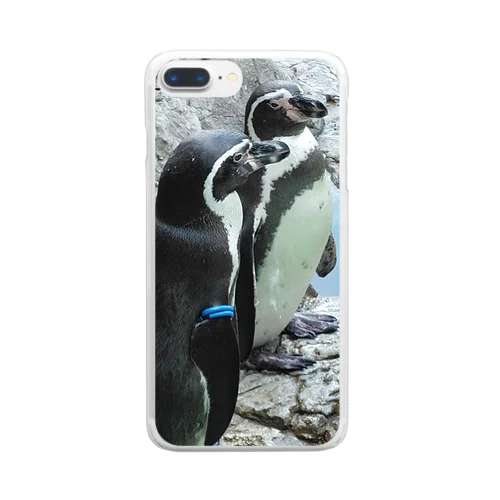 ペンギン兄弟 Clear Smartphone Case