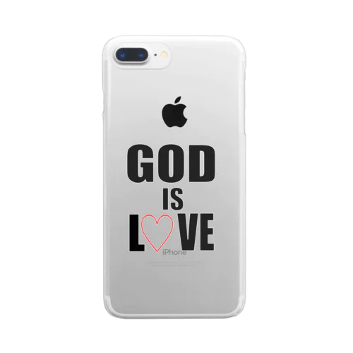 GOD IS LOVE クリアスマホケース