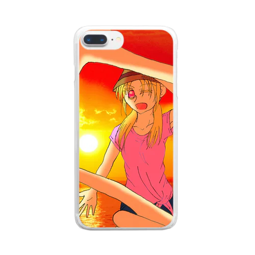 夏の思い出 Clear Smartphone Case