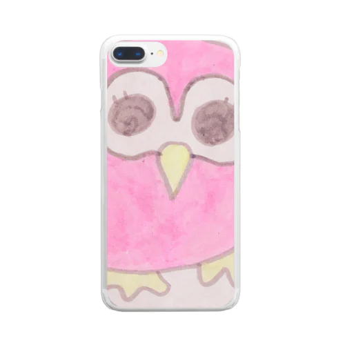 ふくろうちゃん Clear Smartphone Case