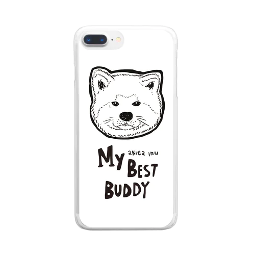 マイベストバディ秋田犬 Clear Smartphone Case