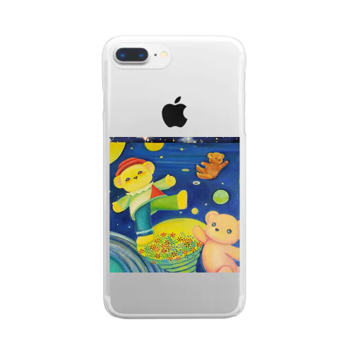 うちゅう遊泳 Clear Smartphone Case