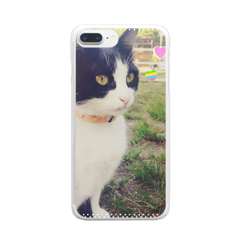 お昼のお散歩ねこ Clear Smartphone Case