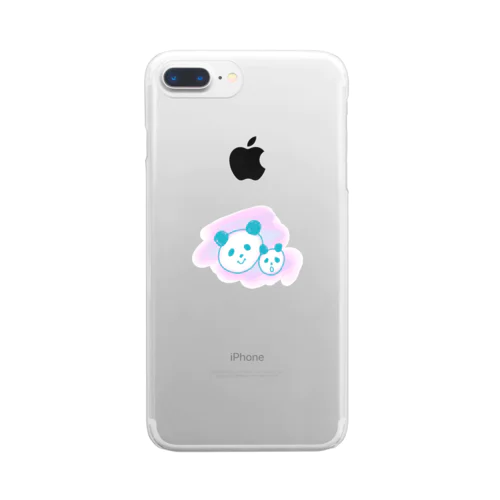 中小パンダ Clear Smartphone Case