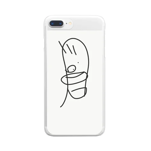 暗闇アート3 Clear Smartphone Case