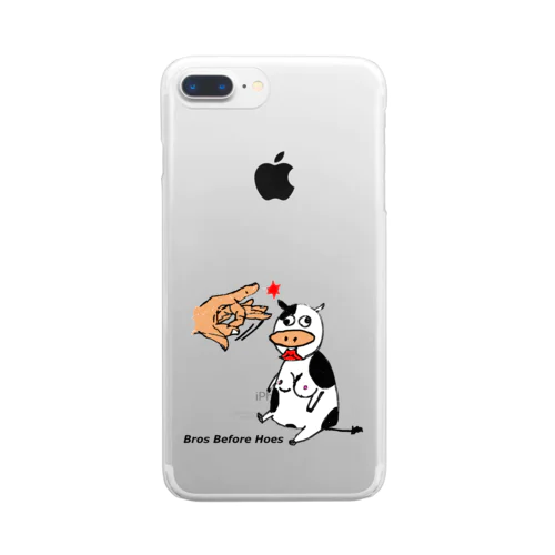 Bros Before Hoes Clear Smartphone Case