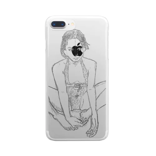 休憩 Clear Smartphone Case