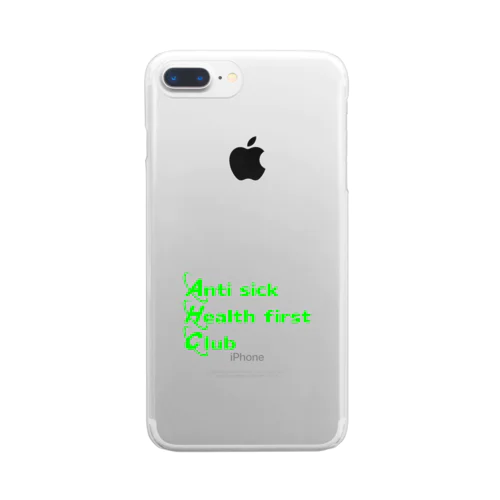 Cyber Anti sick health first club Clear Smartphone Case