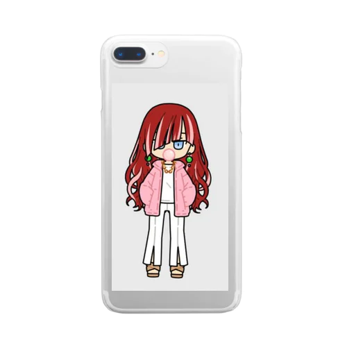 可愛い女の子🎀♀コギャルちゃん Clear Smartphone Case