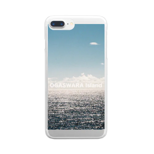おがさわら丸から見た海と空 Clear Smartphone Case