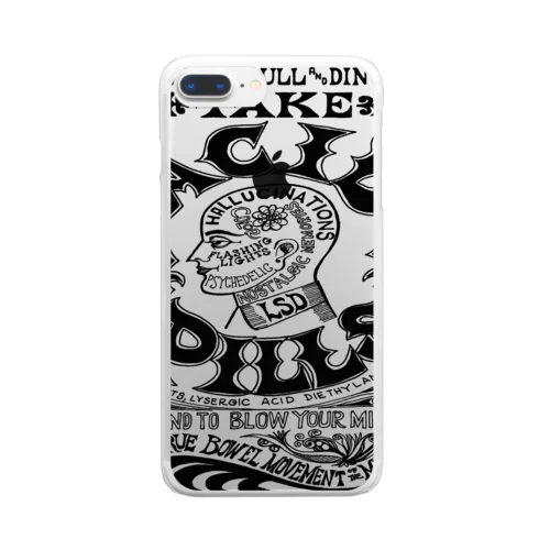 TAKE ACID PILLS_BLK Clear Smartphone Case