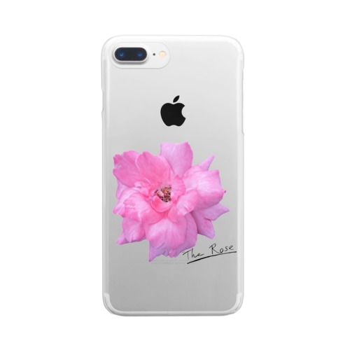 The Rose(手書き文字入り) Clear Smartphone Case