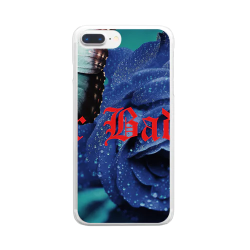 a blue butterfly Clear Smartphone Case