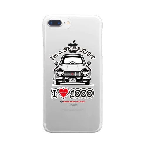 I LOVE SUBARU1000 Clear Smartphone Case