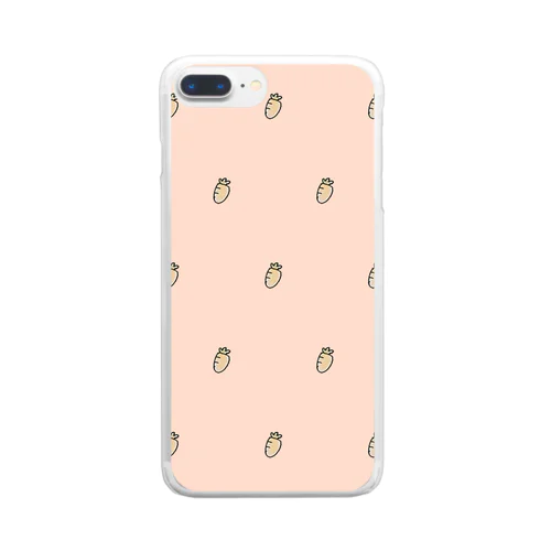 にんじんさん Clear Smartphone Case