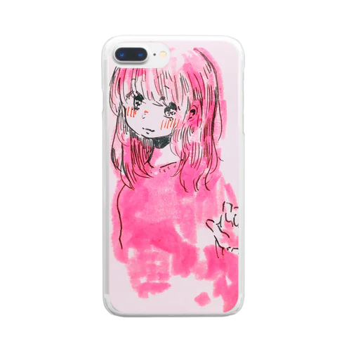 きみに触れたいおんなのこ。 Clear Smartphone Case