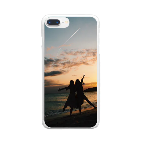 台湾の夕陽 Clear Smartphone Case