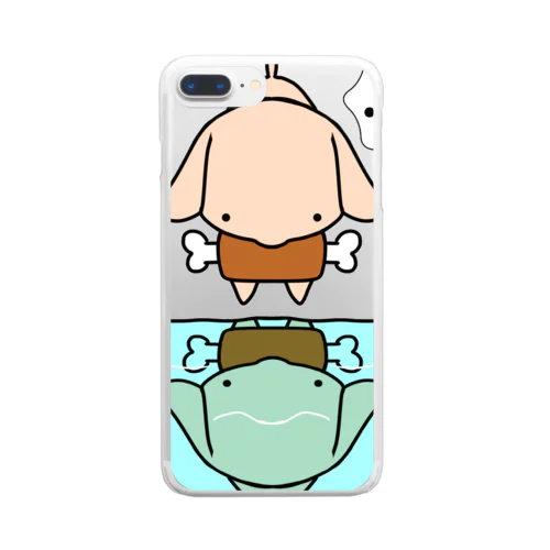 よくばりな犬 Clear Smartphone Case