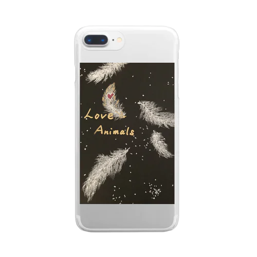 LOVE ANIMALS❗️ Clear Smartphone Case