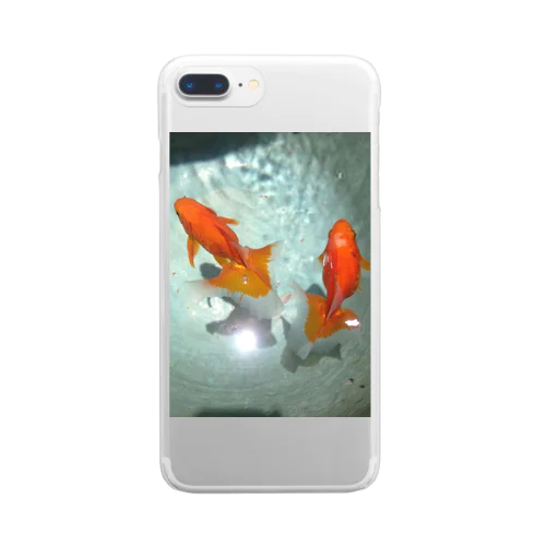 夏の金魚ちゃん Clear Smartphone Case