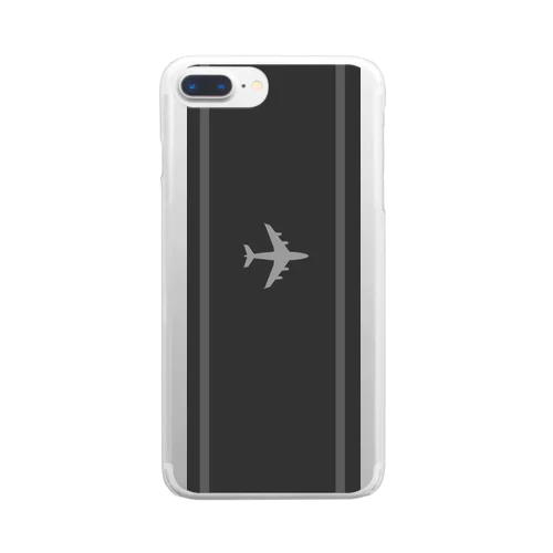 枠シリーズ「飛行機」 Clear Smartphone Case