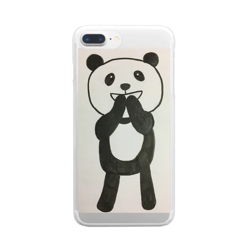 うふふなパンダ Clear Smartphone Case