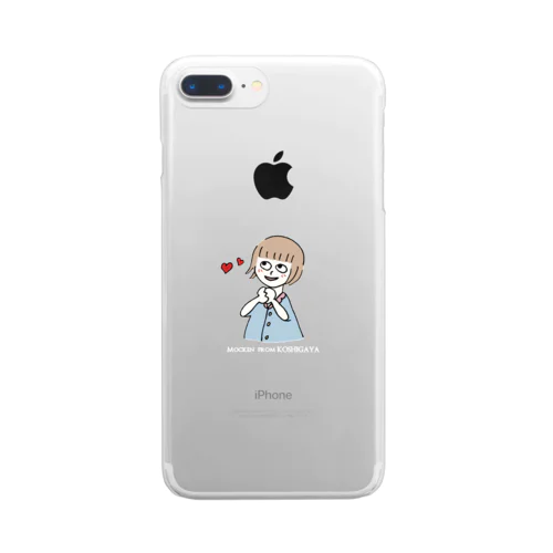 she is falling in... Clear Smartphone Case