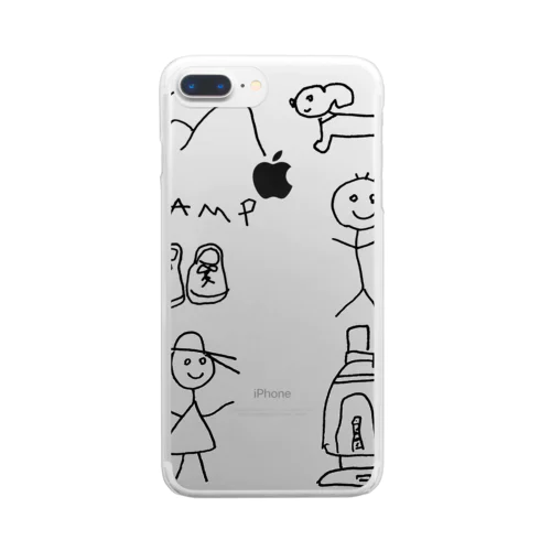 camp series by 週末日記 Clear Smartphone Case