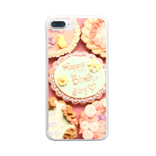 many birthday cookies Clear Smartphone Case