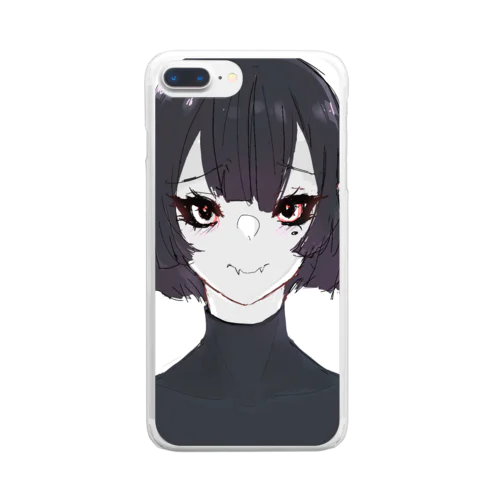 Vampire girl  社会的に厄介な吸血鬼の少女 Clear Smartphone Case